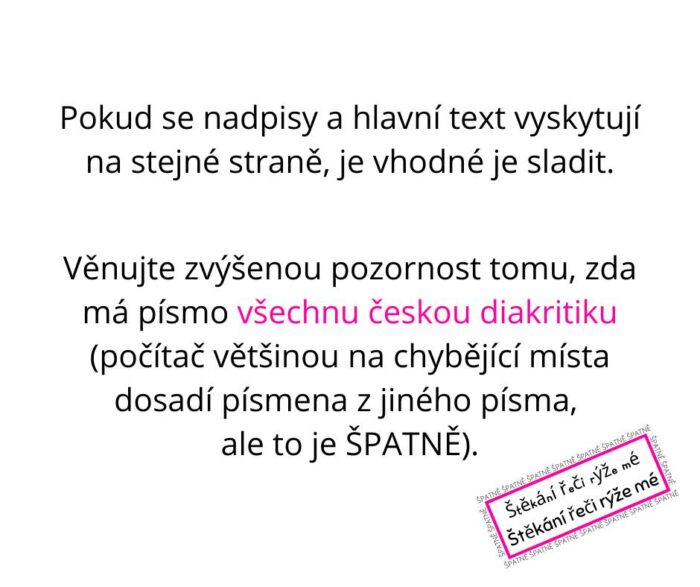 sazba diakritika